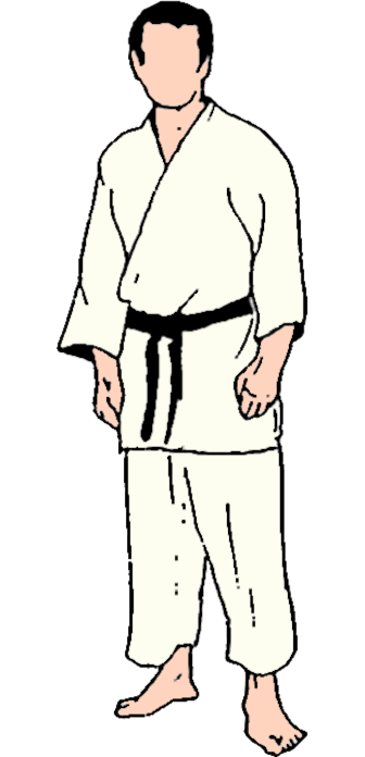 I fondamentali nel Judo, Hidari shizen tai, 左自然体, posizione naturale sinistra