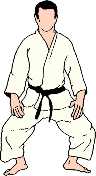 I fondamentali nel Judo, Jigo hon tai, 自護本体, posizione difensiva naturale